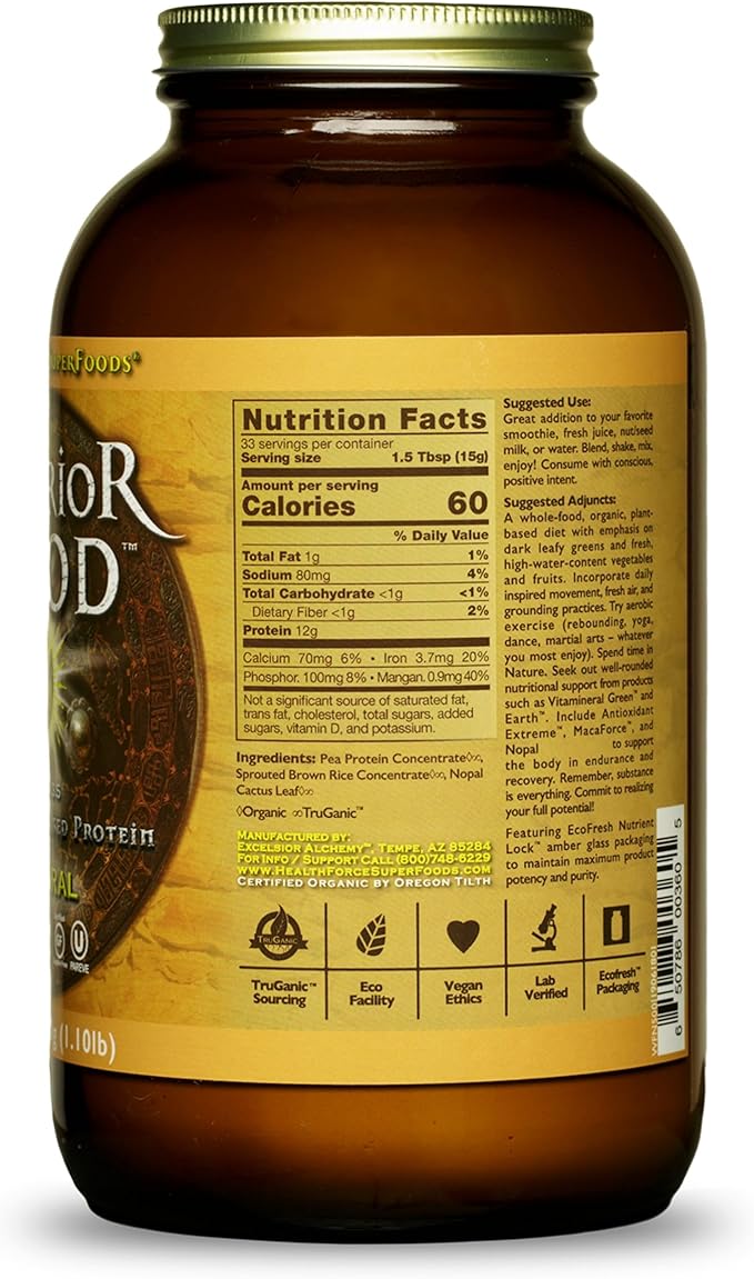 HEALTHFORCE SUPERFOODS Warrior Food Protien Powder 500 Grams