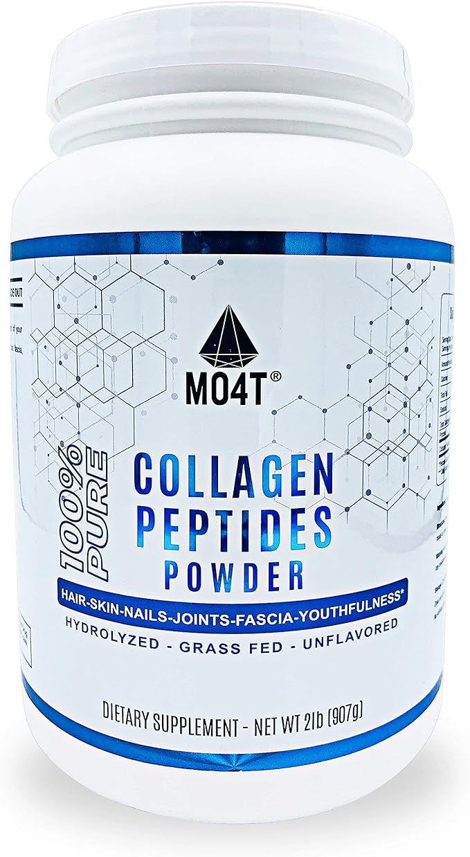 MO4T Collagen Peptides- Grass-Fed- Hydrolyzed -Bovine (2 pounds)