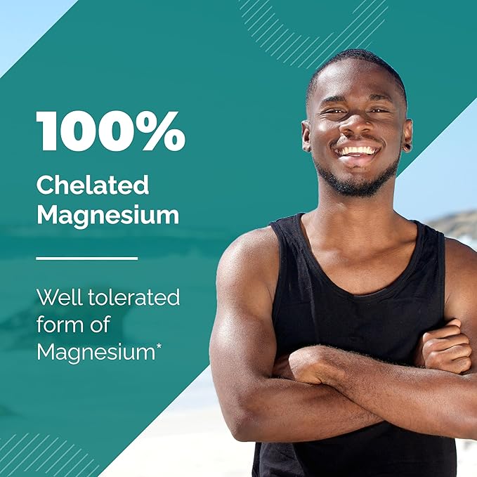 Magnesium Glycinate 400mg Capsules with Quercetin | Quality Sleep, Relaxation, Muscle, Bone Health & Immune Support | 120 Count (Pack of 3) | Easy to Swallow | for Women and Men