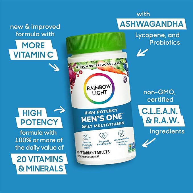 Rainbow Light Multivitamin for Men, Vitamin 30 Tablets