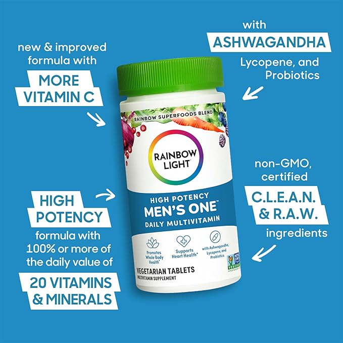 Rainbow Light Multivitamin for Men, Vitamin 60 Tablets