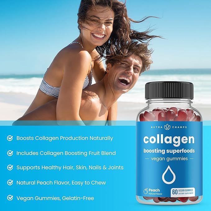 Collagen Boosting Gummies 60 Peach (2-Pack)