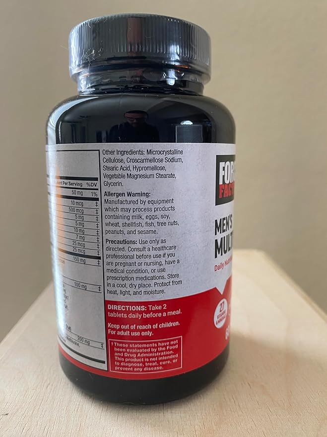Force Factor Men’s Multivitamins, Multivitamin 27 Vitamins 60 Tablets