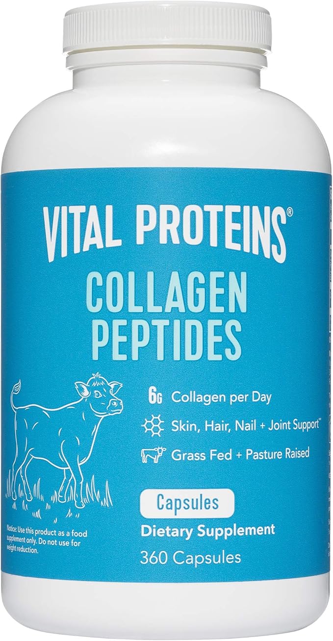 Vital Proteins Collagen Pills Supplement (Type 360 Collagen 3300mg Serving