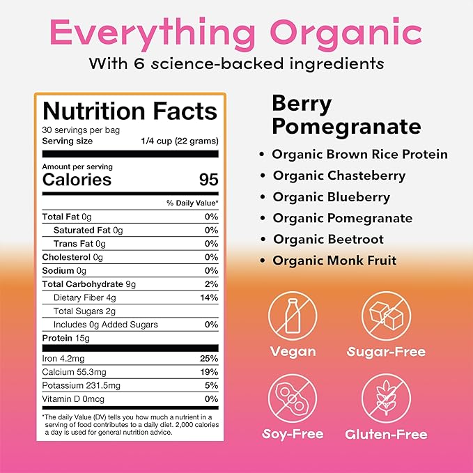 Organic & Vegan Protein Powder 6 Science-Backed