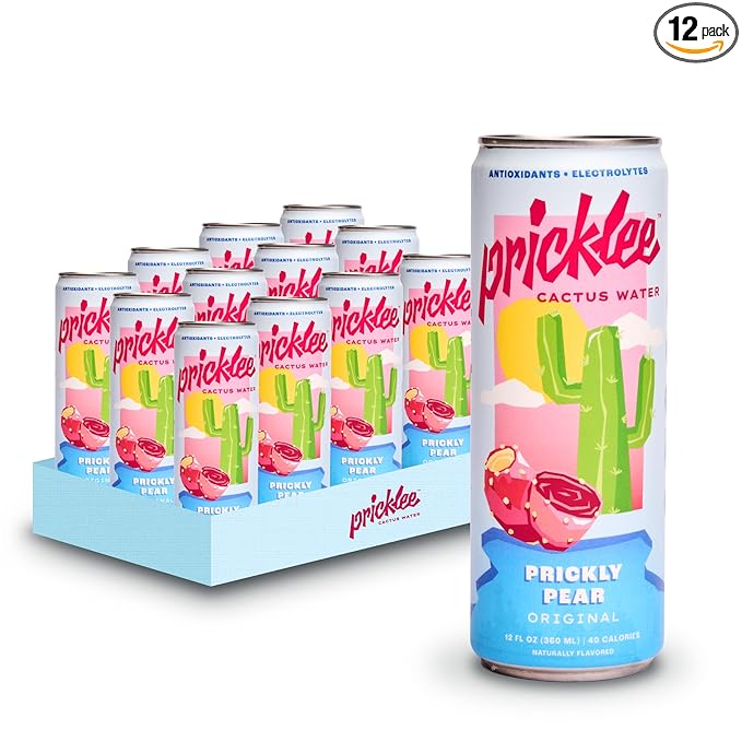 Prickly Pear Cactus Water - Packed With Antioxidants, Electrolytes, Vitamin C - Natural Sports Drink for Immunity, & Recovery - Non-Sparkling, Low-Sugar, Low-Calorie, No Caffeine
