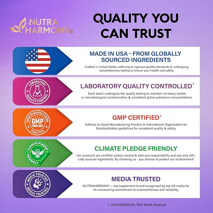 Biotin | Collagen | Keratin - 25,000 mcg B2, B3, B3, B6 B6 & B7 - 60 Capsules, 2 Capsules