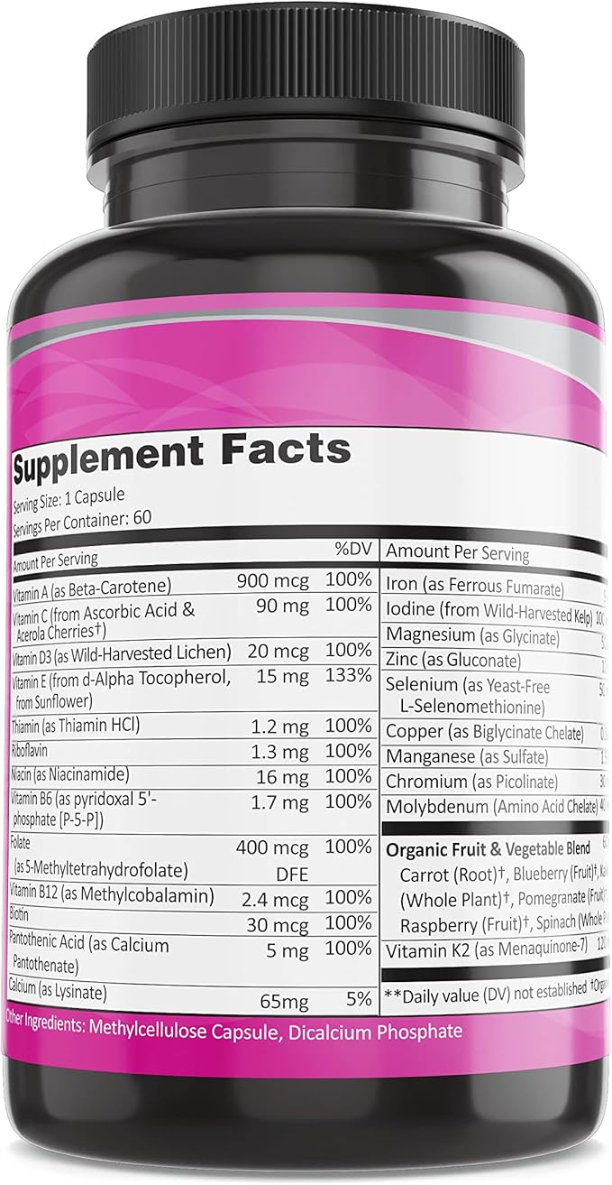 Pure By Nature One-Daily Multivitamin 60 Veggie