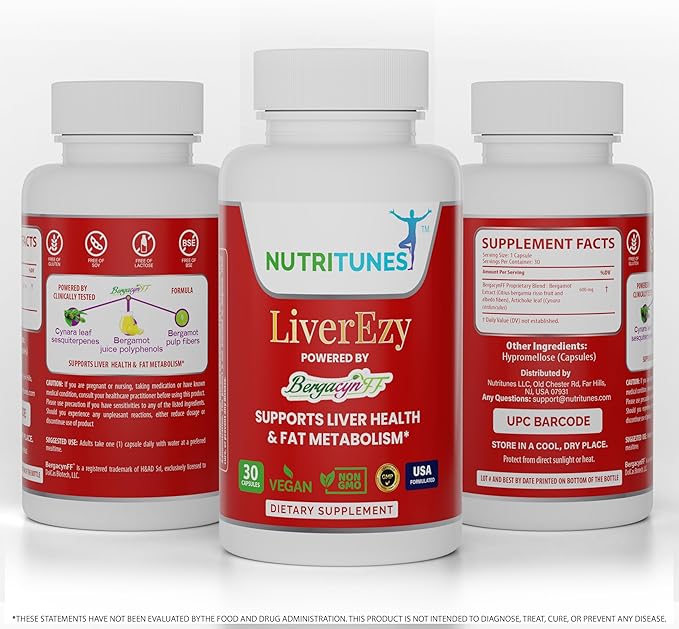 LiverEzy Liver Support & Fat Metabolism 30 Capsules, 30-Day Supply