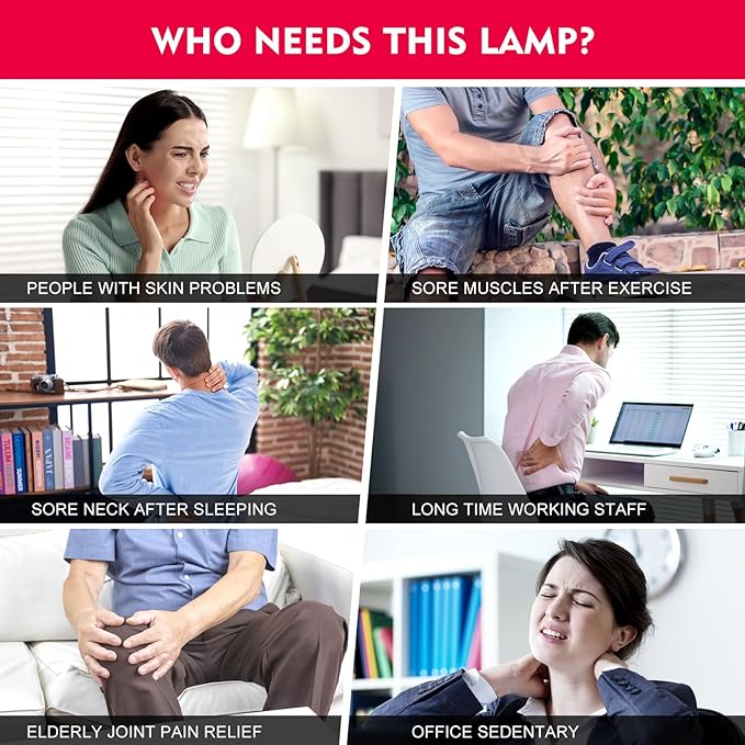 Red Light Therapy Lamp, Red Light 660nm Red 850nm Infrared