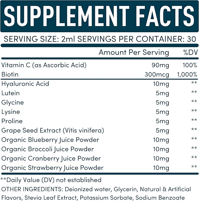 Vegan Collagen Builder Liquid Supplement 120ml, 60 60 Day