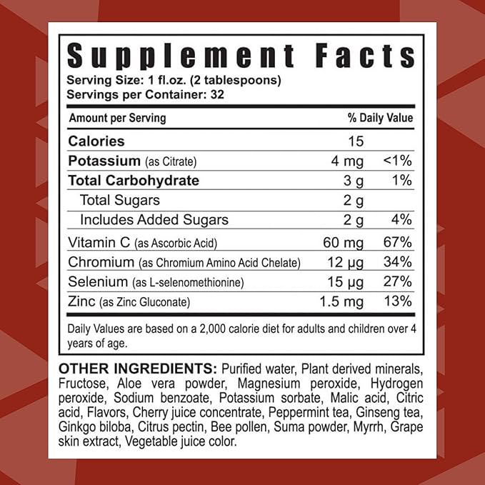 Oxybody Cherry Berry Vitamins Minerals & Botanicals, 32 Fl Oz (Pack of 4) – Aloe Vera Drink with Natural Cherry Flavor – Immunity Juice Full of Vitamins, Minerals and Botanicals - Health Supplement