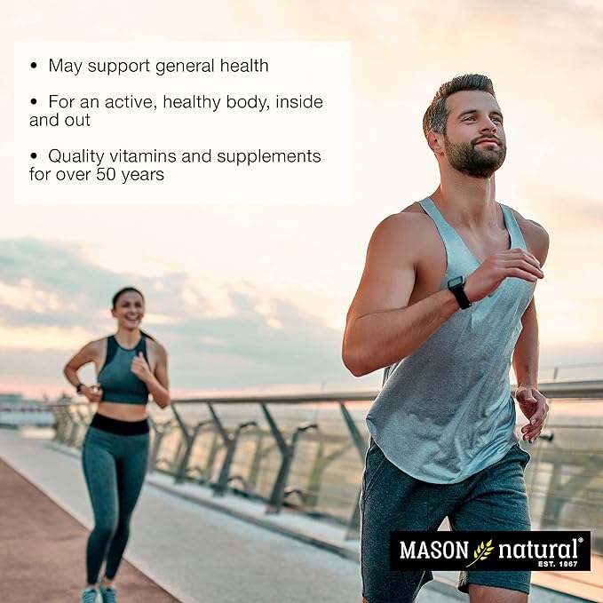 MASON NATURAL Daily Multiple Vitamins - Vitamins A, C, D3, E, B1, B2, B3, B6, B12, Folate and Calcium for Overall Health, 100 Tablets (Pack of 3)
