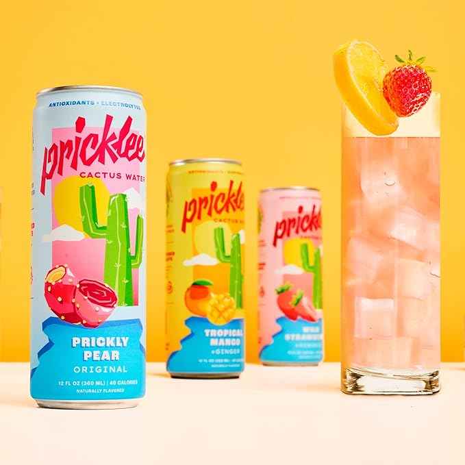 Cactus Water Variety 12 Pack - Made From Prickly Pear - Added Natural Antioxidants & Electrolytes For Hydration, Immunity, & Recovery - 3 Flavors Non-Bubbly, Low-Sugar, No Caffeine & 35 Cals
