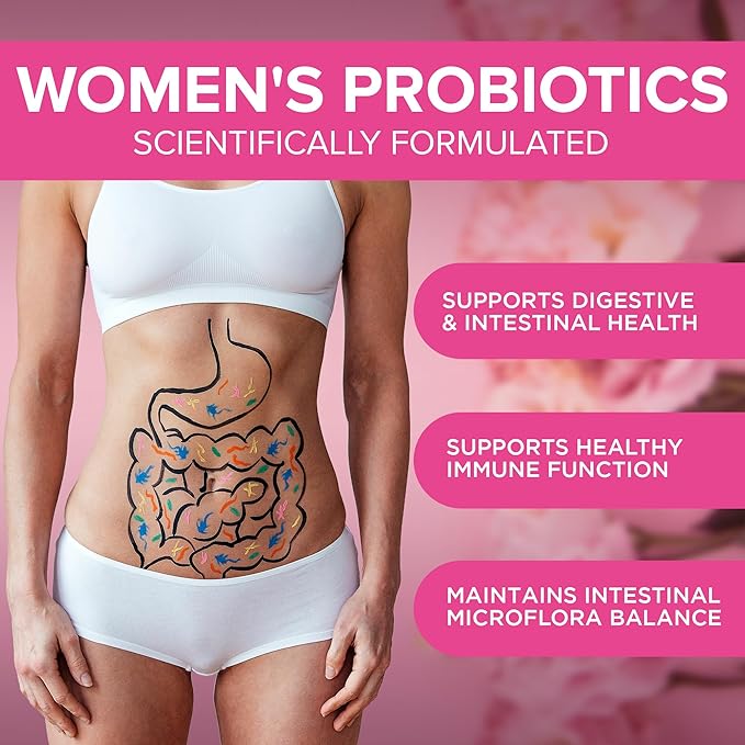 Probiotics for Women 240 Tablets | Supports Vaginal & Digestive Health | Daily Support for Women | 3 Billion CFU | Probiotic Supplement Made in The USA (240, Women's Probiotics)
