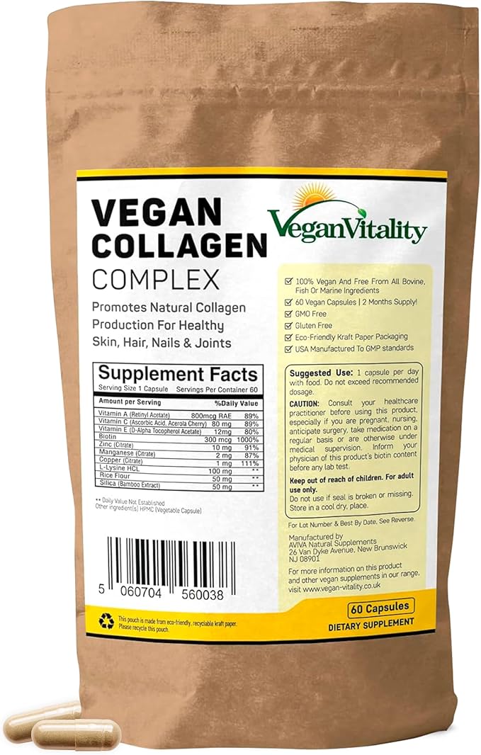 Vegan Collagen Supplements with Biotin 2 Months