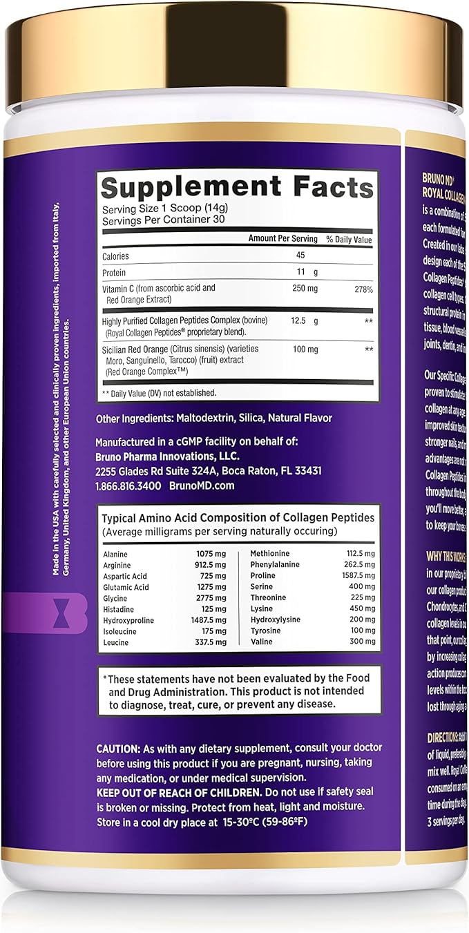 Royal Collagen Peptides, Clinically proven, Dietary