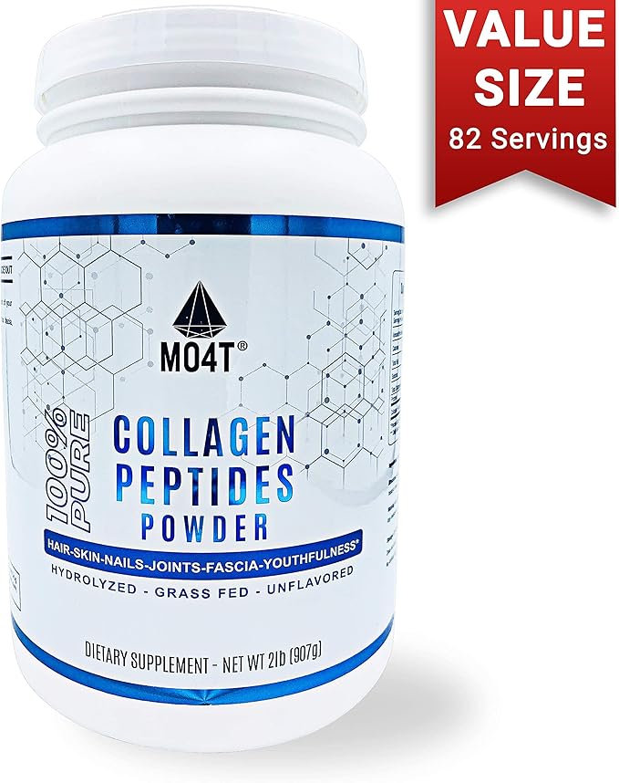 MO4T Collagen Peptides- Grass-Fed- Hydrolyzed -Bovine (2 pounds)