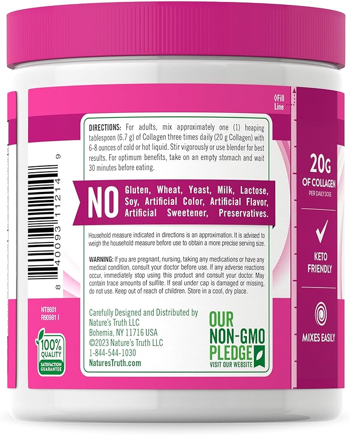 Nature's Truth Collagen Powder 7 oz