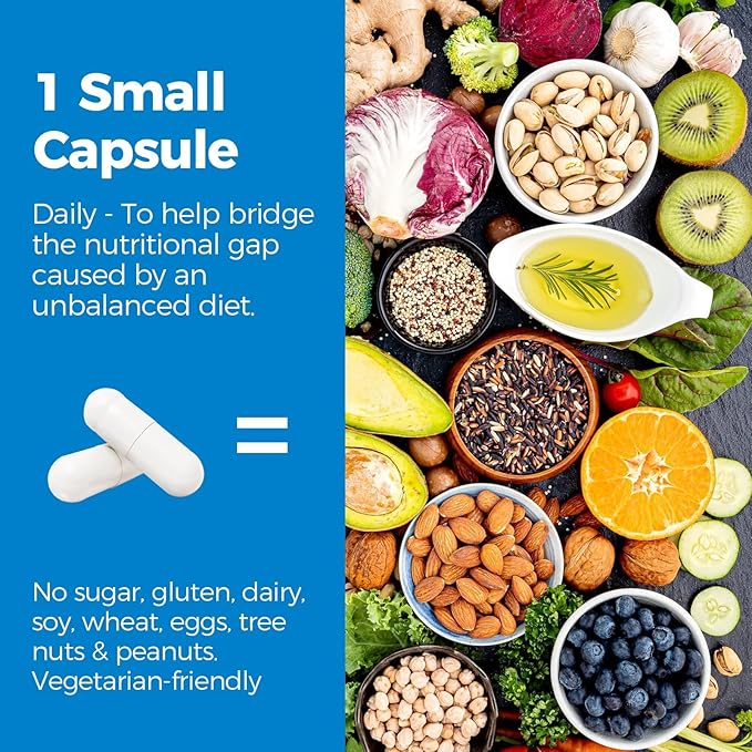 Magnesium Complex 500mg, 6 in 1 Chelated Magnesium Glycinate, Citrate, Aspartate, Gluconate, Carbonate & Lactate, Max Absorption Supplement for Sleep, Calm & Muscle, 120 Vegan Caps, No Magnesium Oxide