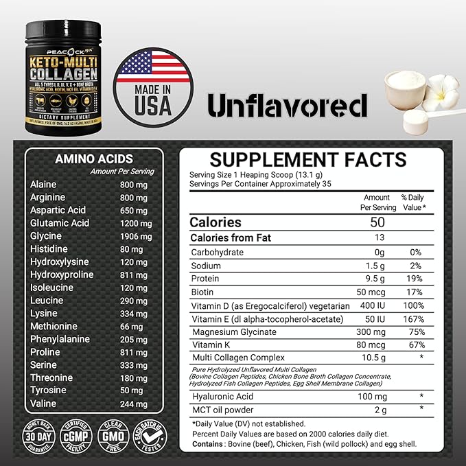 Keto Multi Collagen 5 Types 16.2 oz