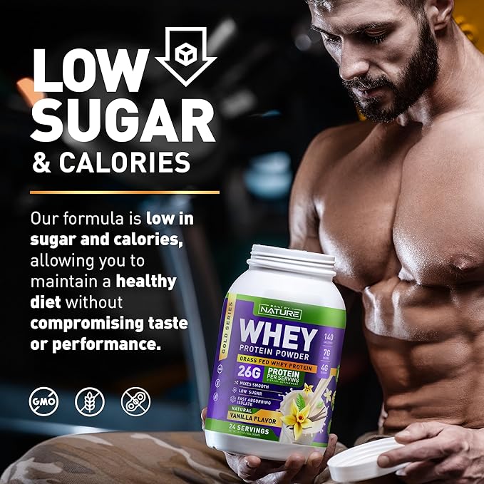 Whey Protein Powder 100% Pure 26g Protein, 24 Servings