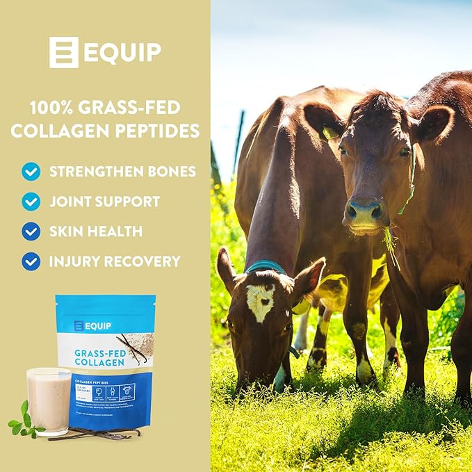 Equip Foods Grass Fed Collagen 100% Hydrolyzed 1.11 Pound,