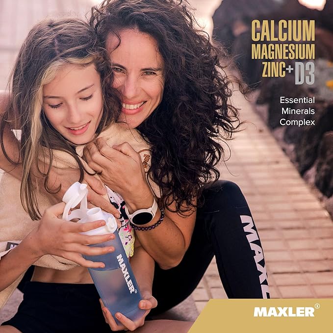 Maxler Calcium Magnesium Zinc Plus Vitamin D3 1000mg Magnesium 600mg Zinc 15mg Vitamin D3 600IU 600IU - 90 Calcium D3 Tablets