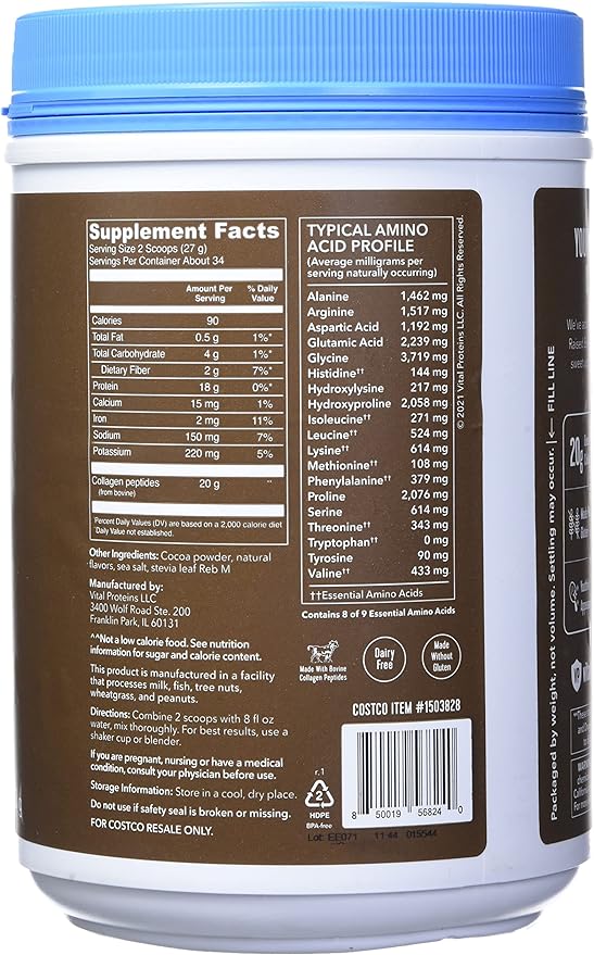 Vital Protein Collagen Peptides, Pasture Raised, 32.56 Oz