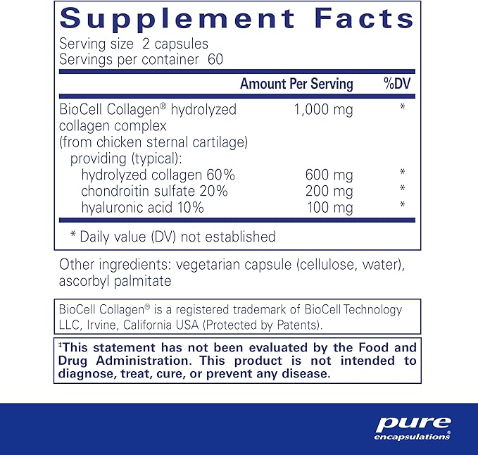 Pure Encapsulations Collagen JS 1,000 mg 120 Capsules