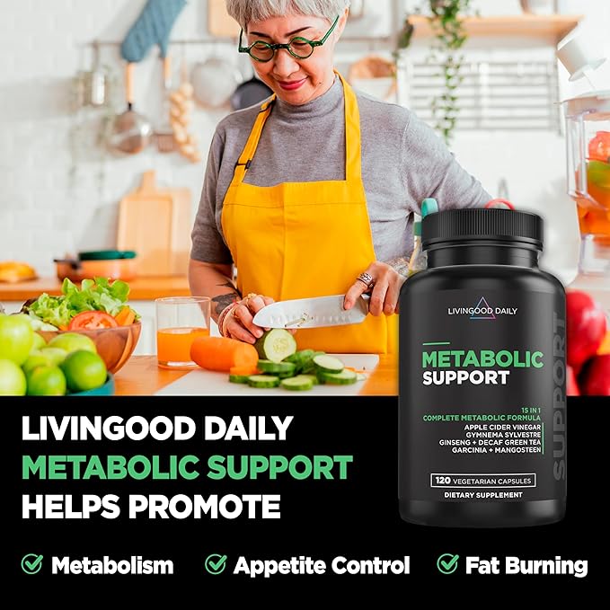 Livingood Daily Metabolism Booster for Women (120 Vegetarian