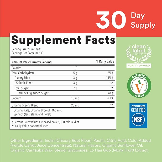 SmartyPants Kids Multivitamin + Fiber & 3 Fish (120 Count) (60 Count)
