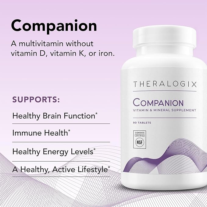 Theralogix Companion Multivitamin & Mineral Supplement 90-Day Supply 90 Tablets