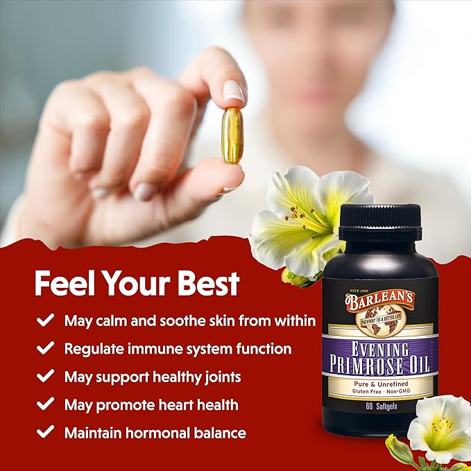 Barlean's Evening Primrose Oil Softgels 60-Softgels