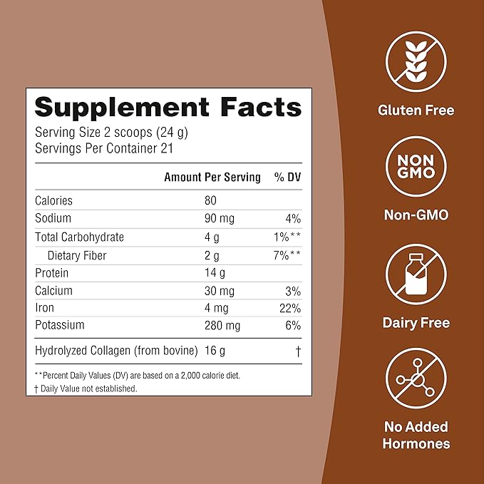 Organika Chocolate Enhanced Collagen 17.78 oz