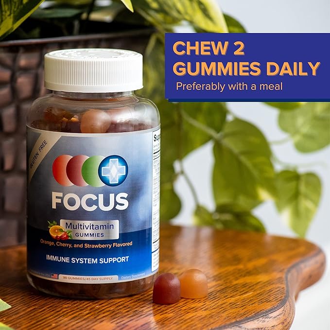 Focus Multivitamin Gummies 90 Ct, 45 Day