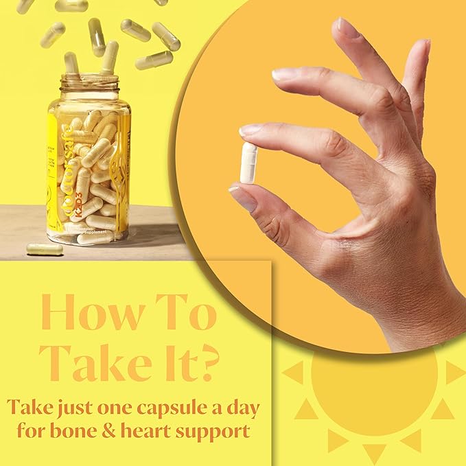 DOCTOR SAFE Vitamin D3 + K2 D3 5000iu 5000iu & 100mcg of K2 as MK-7 | (60ct)