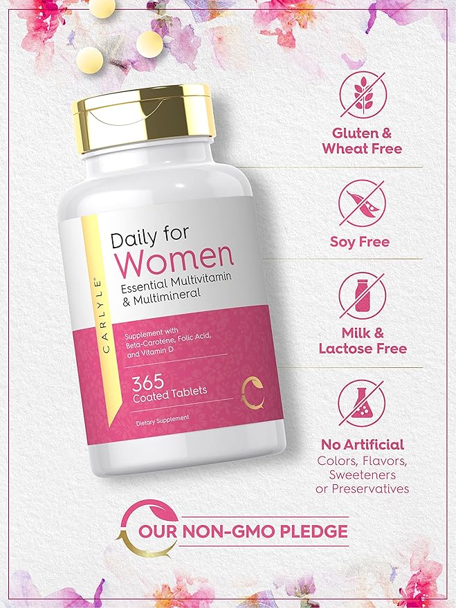 Carlyle Women's Daily Multivitamin 365 Tablets