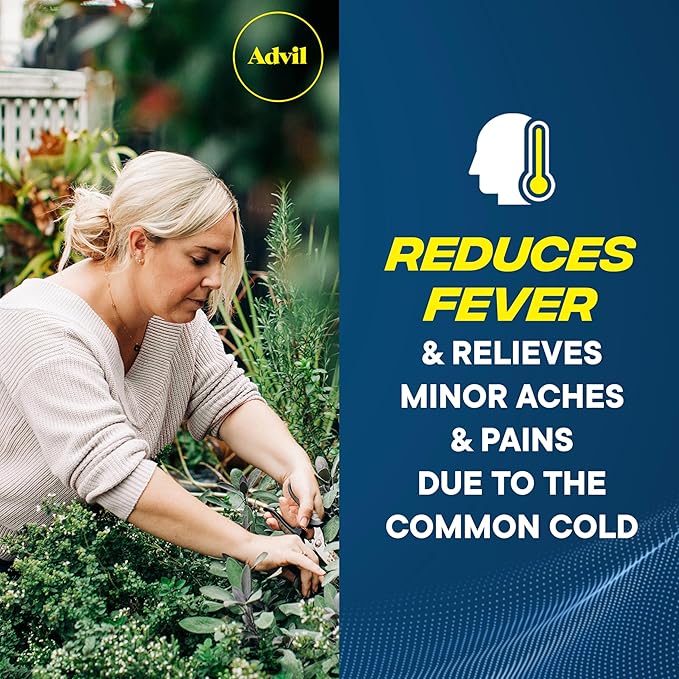 Advil Pain Reliever and Fever Reducer, 200mg for 24 Coated