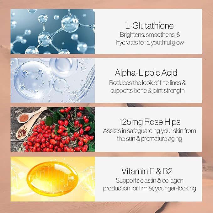 Relumins 1650mg Reduced Glutathione Complex 90 Veggie 1 Bottle