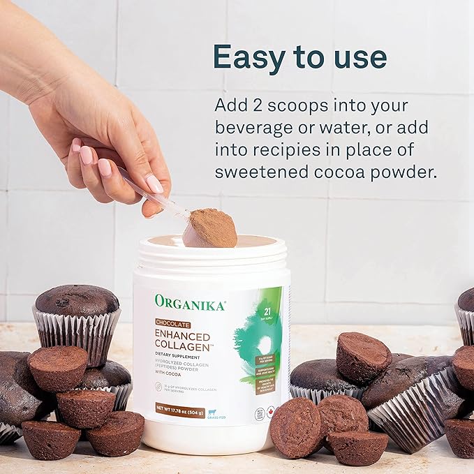 Organika Chocolate Enhanced Collagen 17.78 oz