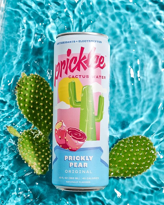 Prickly Pear Cactus Water - Packed With Antioxidants, Electrolytes, Vitamin C - Natural Sports Drink for Immunity, & Recovery - Non-Sparkling, Low-Sugar, Low-Calorie, No Caffeine