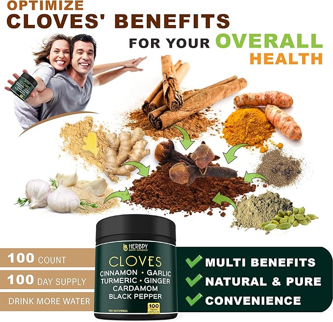 7in1 Clove Supplement Rich in Vitamins 100 Caps