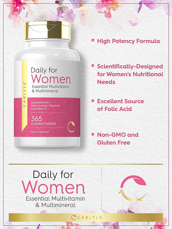 Carlyle Women's Daily Multivitamin 365 Tablets
