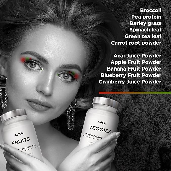 Amen Fruits + Veggies Vitamins Bundle, 180 ct