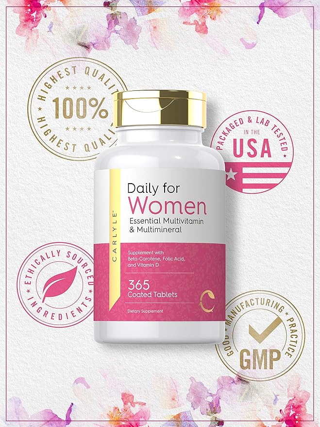 Carlyle Women's Daily Multivitamin 365 Tablets