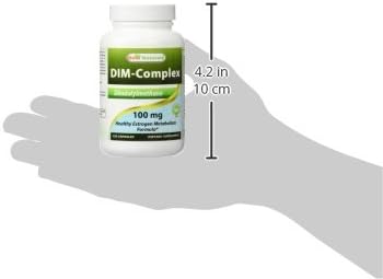 Best Naturals DIM Supplement 100 mg 120 Capsules, DIM for Estrogen Metabolism & Balance, For Menopause, Body Building, PCOS & Hormonal Acne