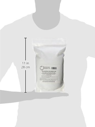 Magnesium Chloride USP (Pharmaceutical Grade) 100% Edible Cloruro de Magnesio 100% Comestible "Greenway Biotech" 2 Pounds