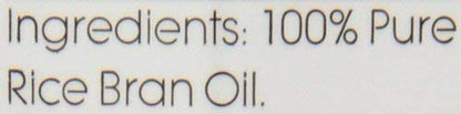 RICE BRAN OIL | All Natural, Made from 100% Non-GMO Rice | Rich in Vitamin E and Gamma-Oryzanol | Unfiltered, Non Winterized, No Trans Fat and Heart Healthy | 1/2 Gallon By Tophe