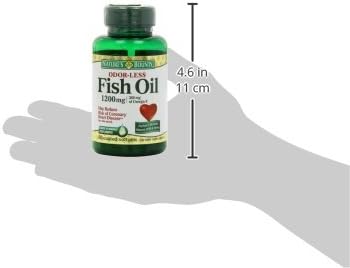 Nature's Bounty Fish Oil, 1200mg, 360mg of Omega-3, 60 Odorless Softgels (Packaging May Vary)